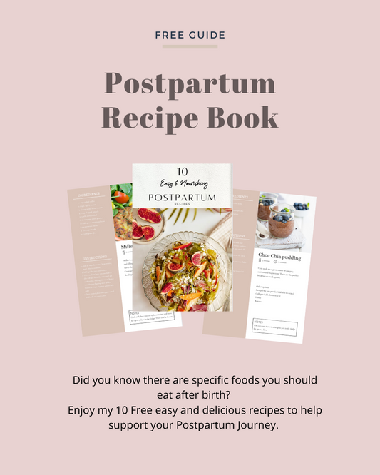 10 Free Recipe Guide for Postpartum